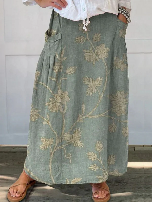 Falda ligera estampada