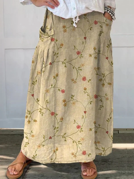 Falda ligera estampada